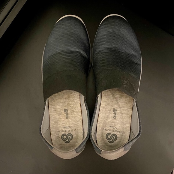 Clarks Blue Slip On Sneakers - Picture 6 of 8